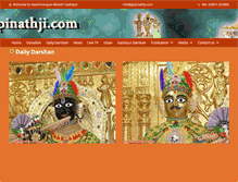 Tablet Screenshot of gopinathji.com